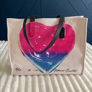 Coach X Richard Bernstein Tote with Jello Heart